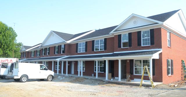 The new Men's Residence Village, with 48 beds, is set to open in fall with energy saving features. (Campbellsville University Photo by Christina Kern)